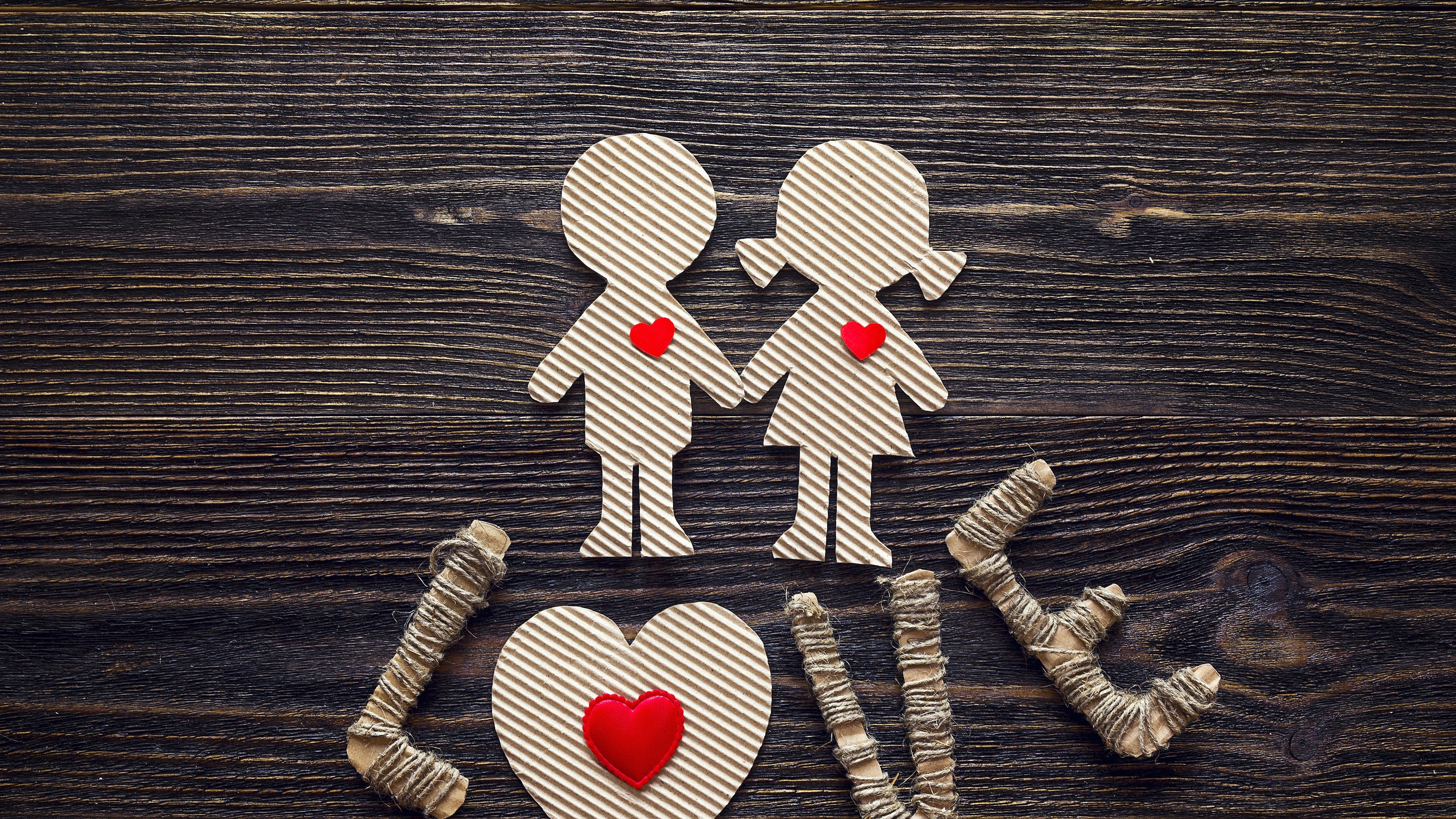 Wallpaper Love, Girl And Boy, Paper, Art - Fondos De Amor Romantico - HD Wallpaper 