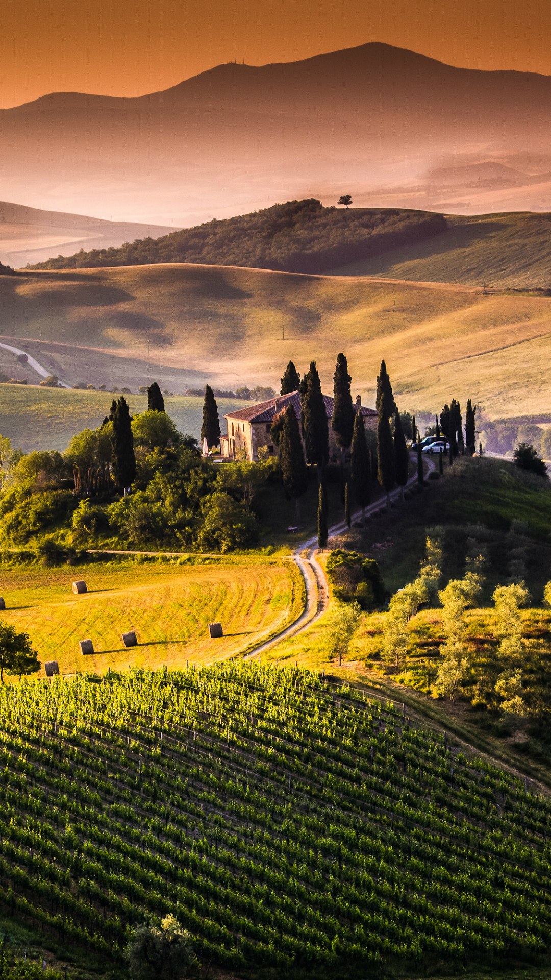 Tuscany Landscape Hd - Landscape Hd Wallpapers For Mobile - HD Wallpaper 