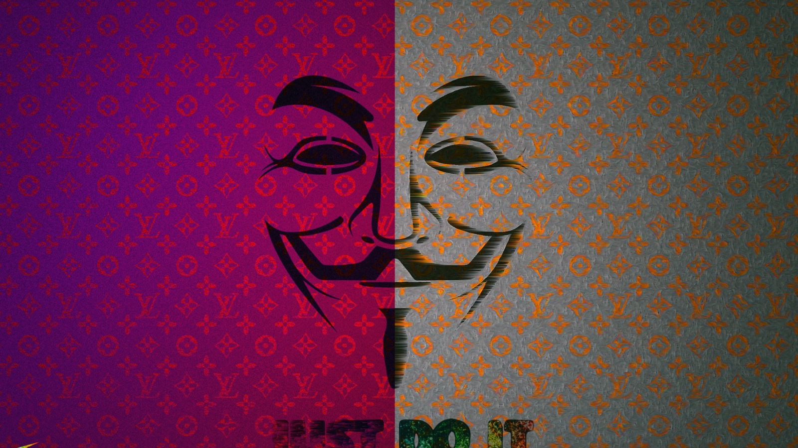 Wallpaper Just Do It, Fox, Background, Texture, Vendetta - Just Do - HD Wallpaper 