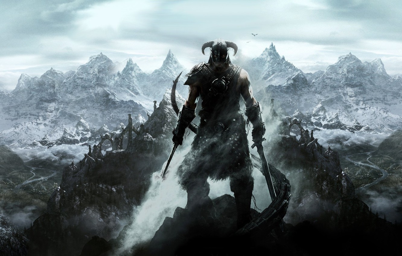 Photo Wallpaper Game, Skyrim, Dual, Screen, Monitor, - Skyrim Legendary Edition Hd - HD Wallpaper 
