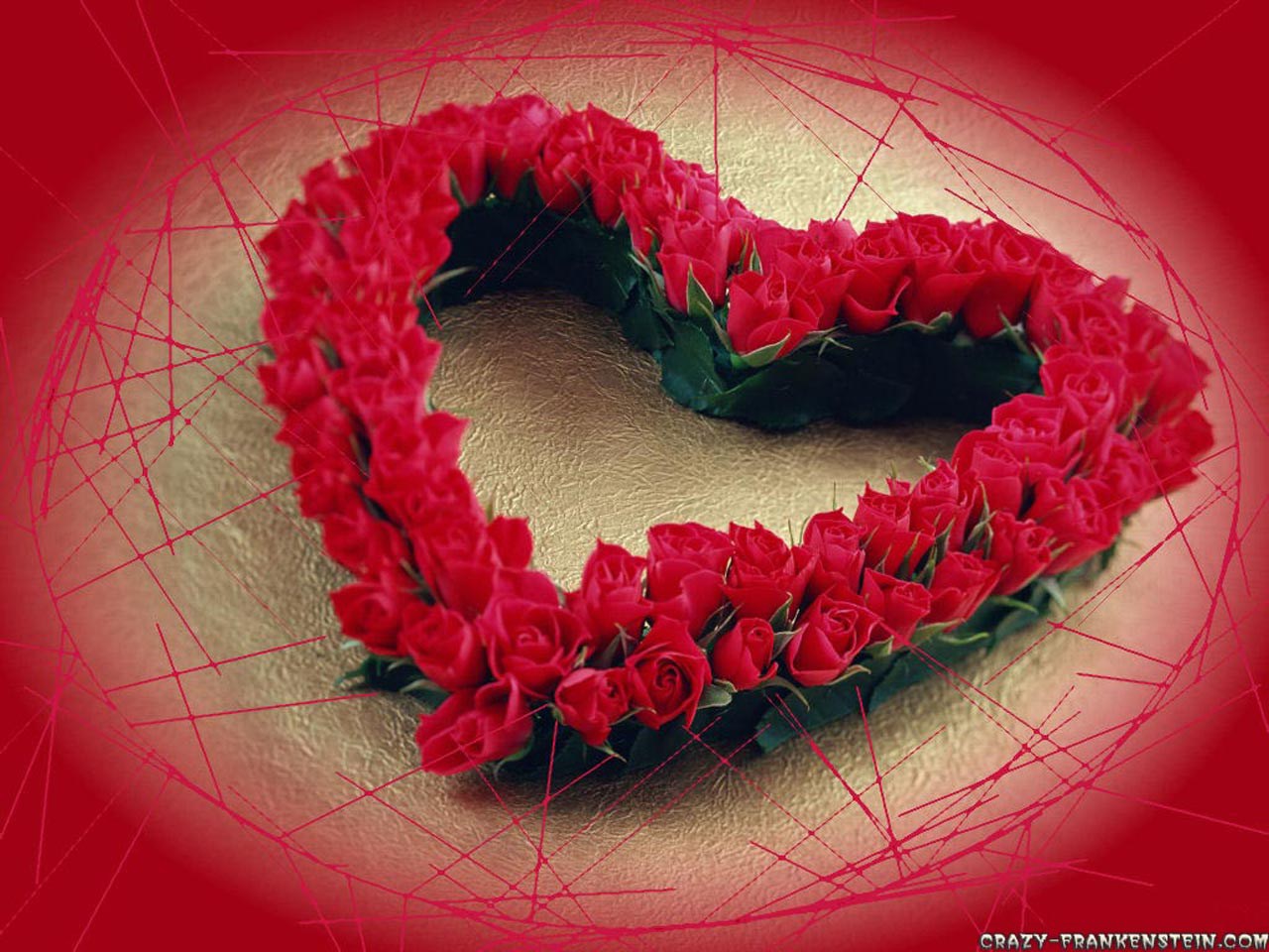 Love Wallpaper Heart Shape - HD Wallpaper 