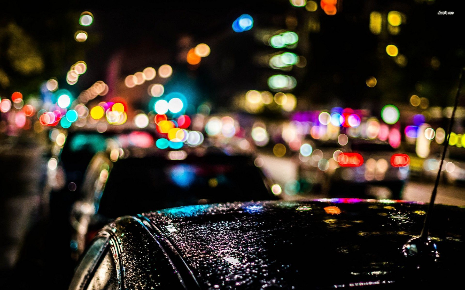 Background Blurred City Lights - HD Wallpaper 