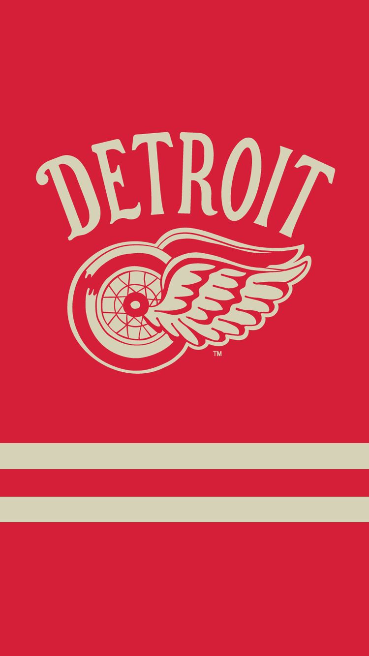 Simple Nhl Team Wallpapers - Detroit Red Wings Wallpaper Iphone - HD Wallpaper 