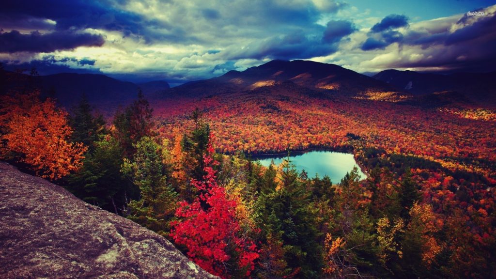 Autumn Mountains Desktop Background - HD Wallpaper 