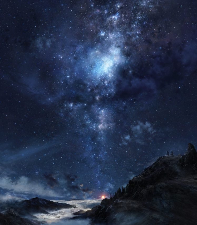 Space Mountains - HD Wallpaper 