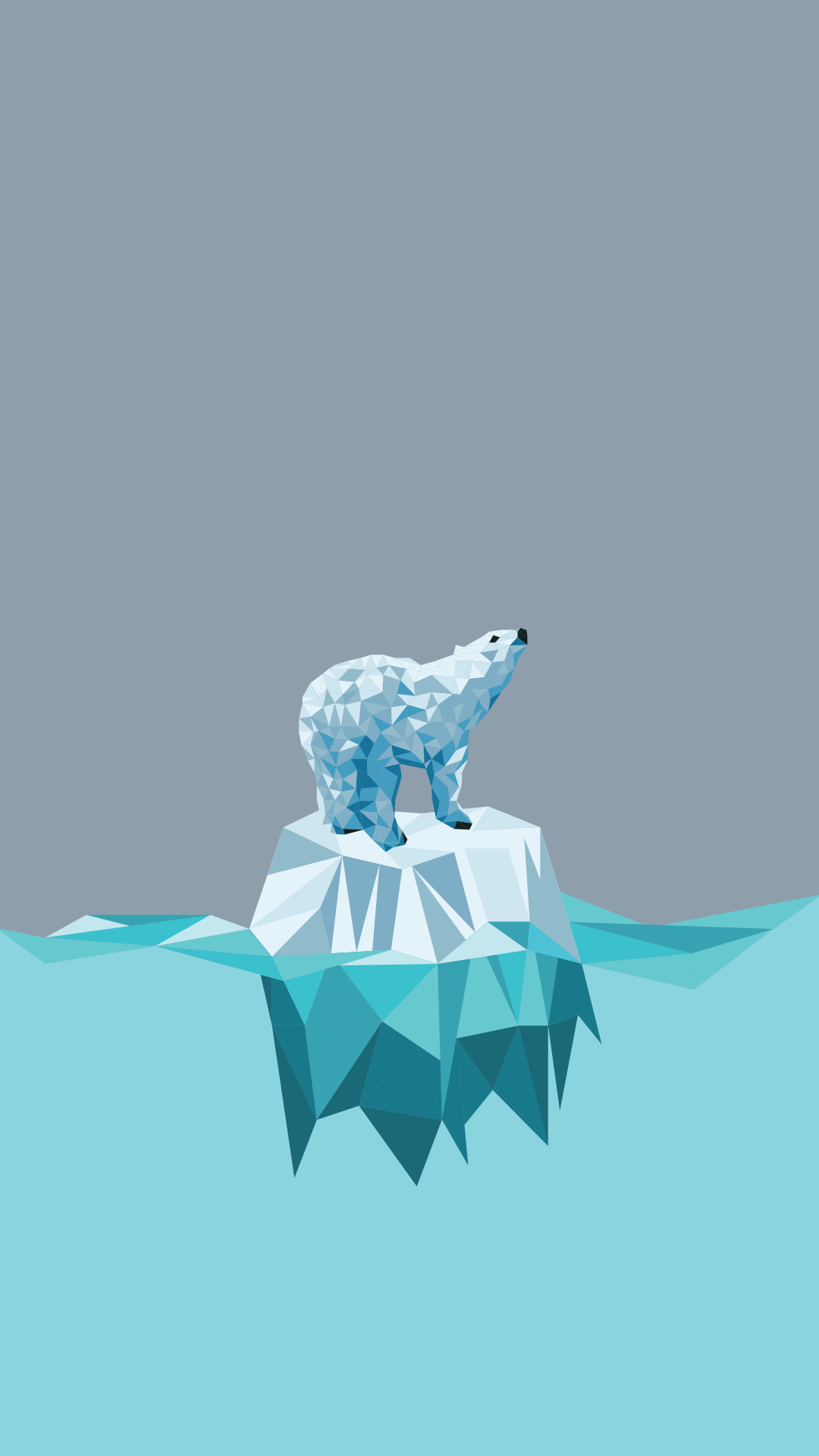 1080x1920, Minimal Iphone Wallpaper Â¤ Polar Bear - Polar Bear Wallpaper Iphone - HD Wallpaper 