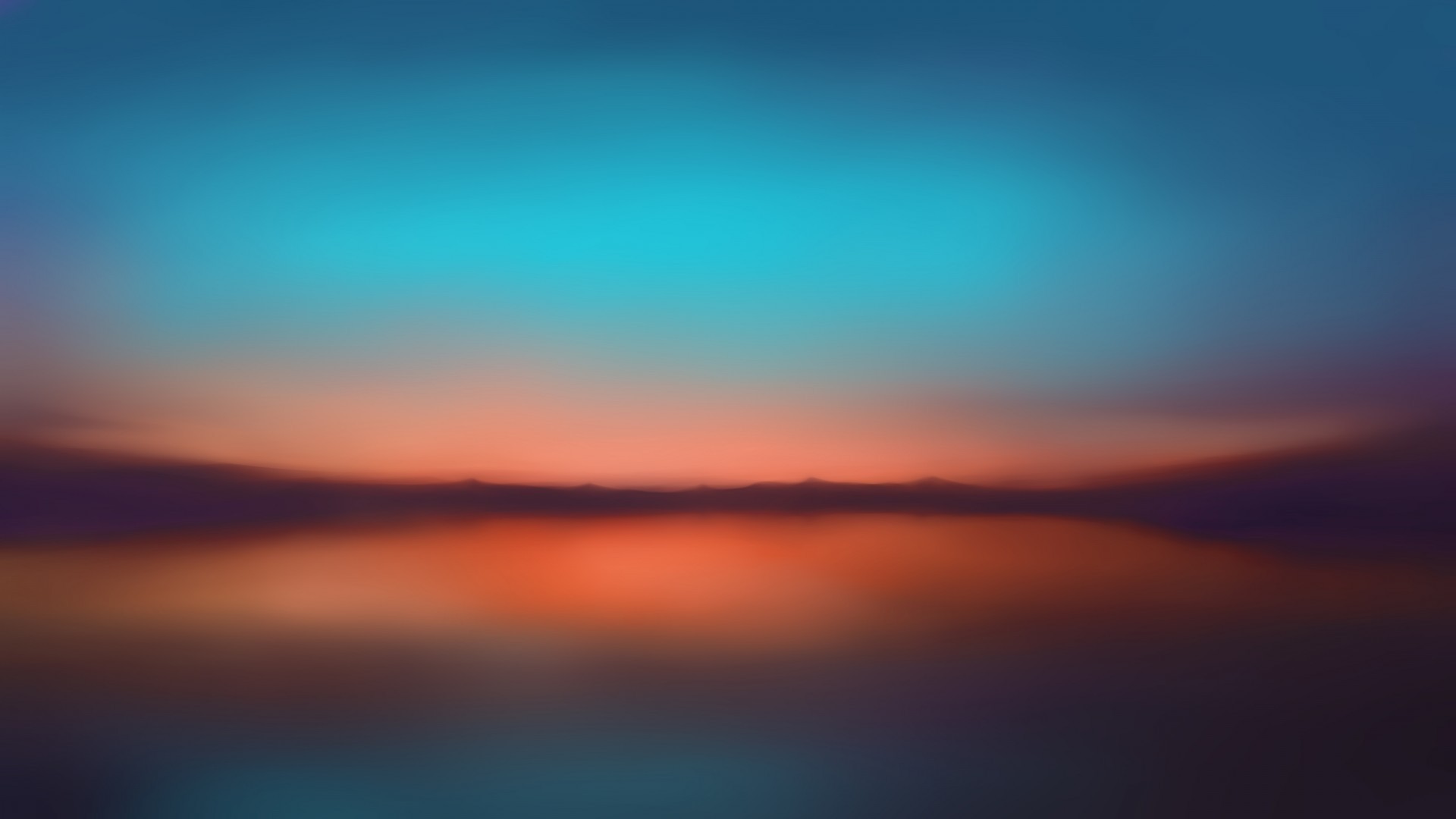 Sunset, Blury, Lake, Clean Sky - Minimal Wallpaper 5k - HD Wallpaper 