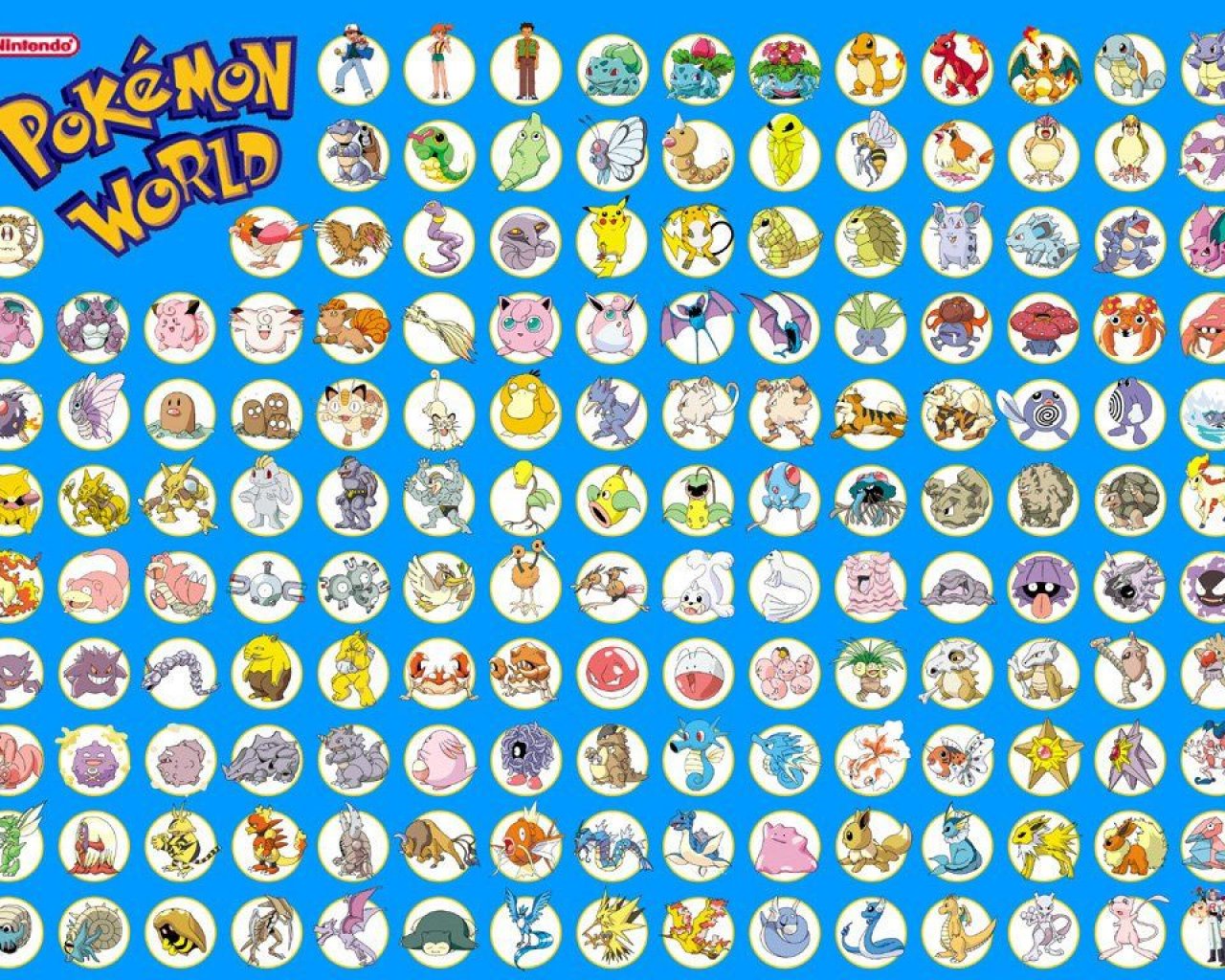 Pokemon Wallpaper - Lista Pokemon Primera Generacion - HD Wallpaper 