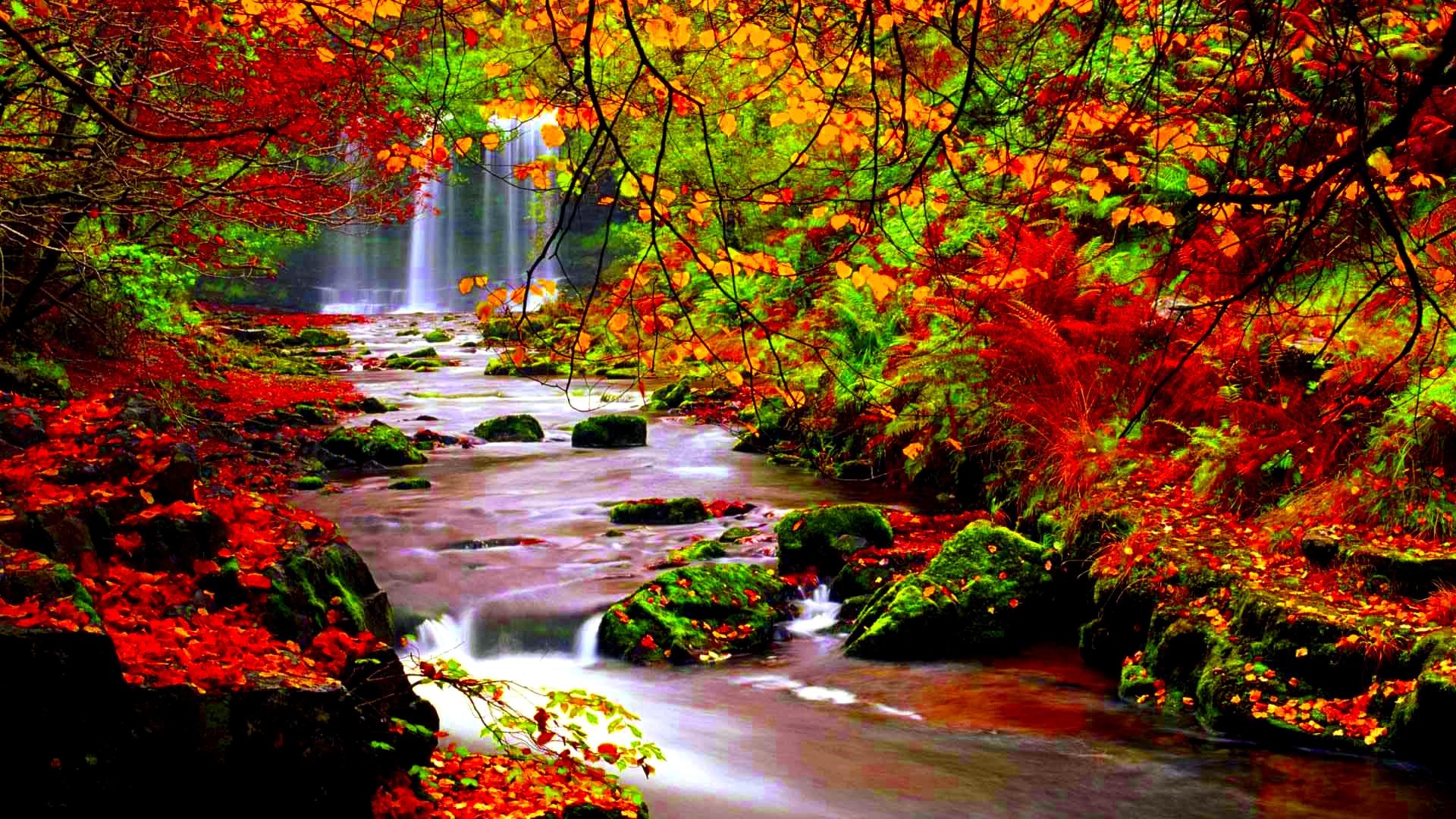 Nature Fall Wallpaper For Computer - HD Wallpaper 