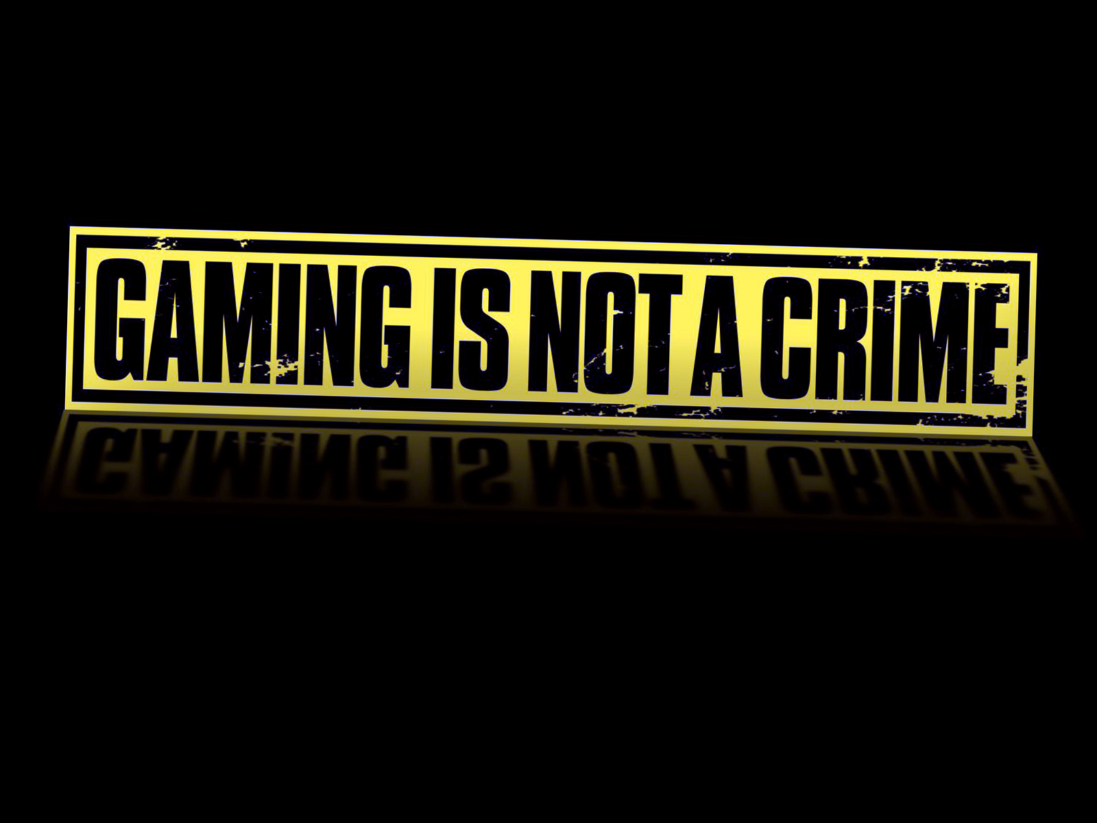 Gaming Is Not A Crime - HD Wallpaper 