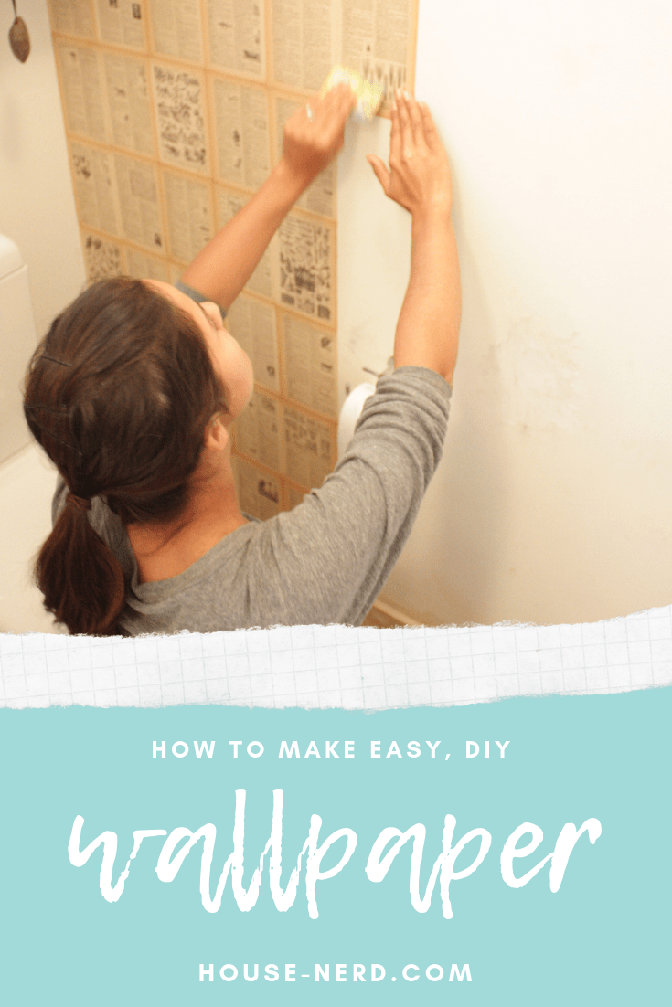 How To Make Diy Wallpaper From An Old Book House Nerd - Girl - HD Wallpaper 