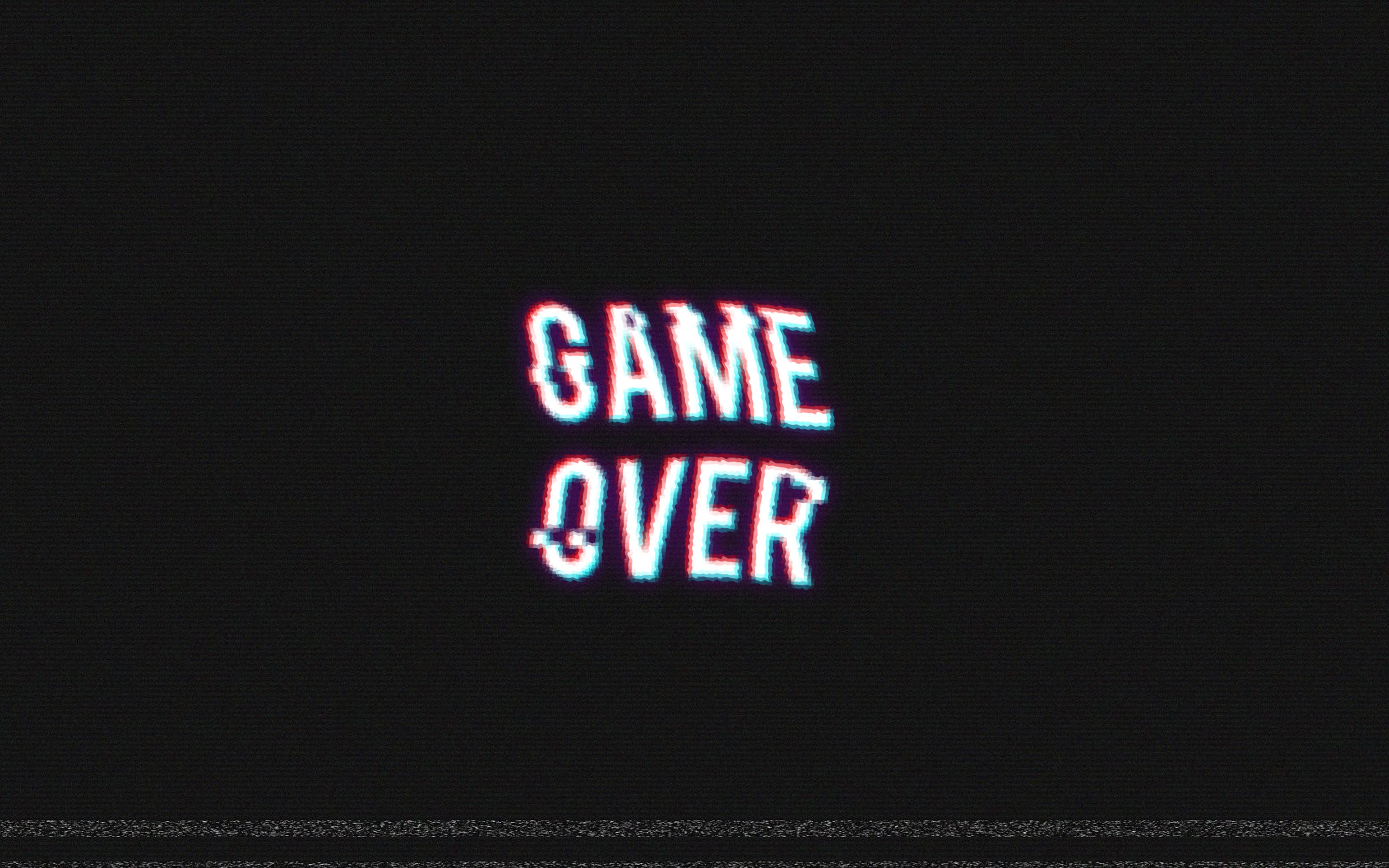 Game Over Wallpaper Retro - HD Wallpaper 