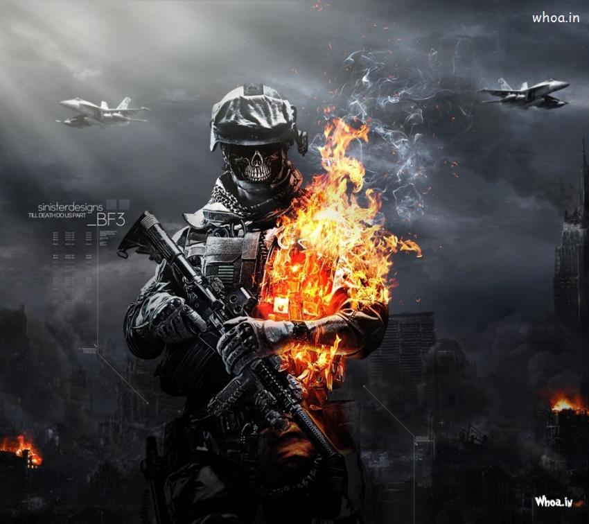 Battlefield 3 Skull - HD Wallpaper 