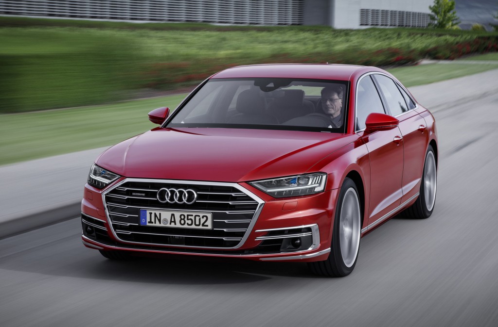 Audi A8 2018 Red - HD Wallpaper 