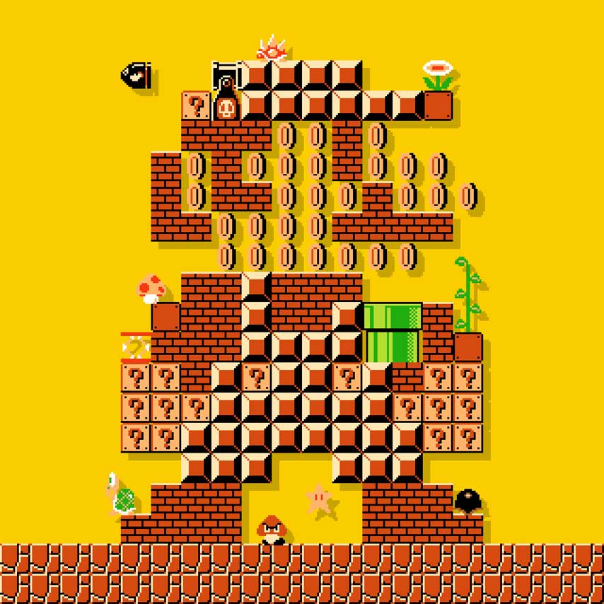 Mario Maker Puzzle - HD Wallpaper 