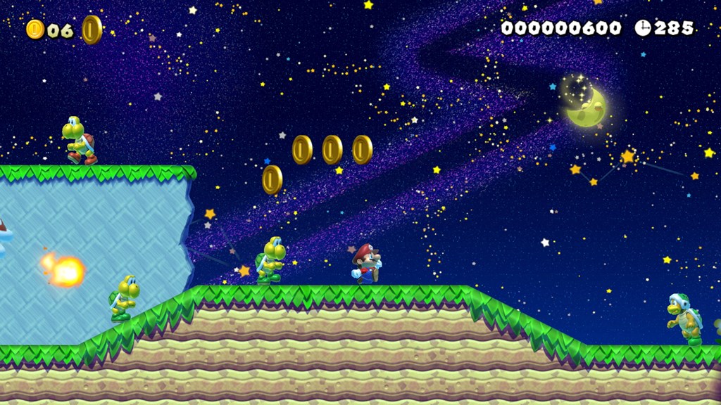 Mario Maker 2 Slopes Night Mode Building - Super Mario Maker 2 Moon - HD Wallpaper 