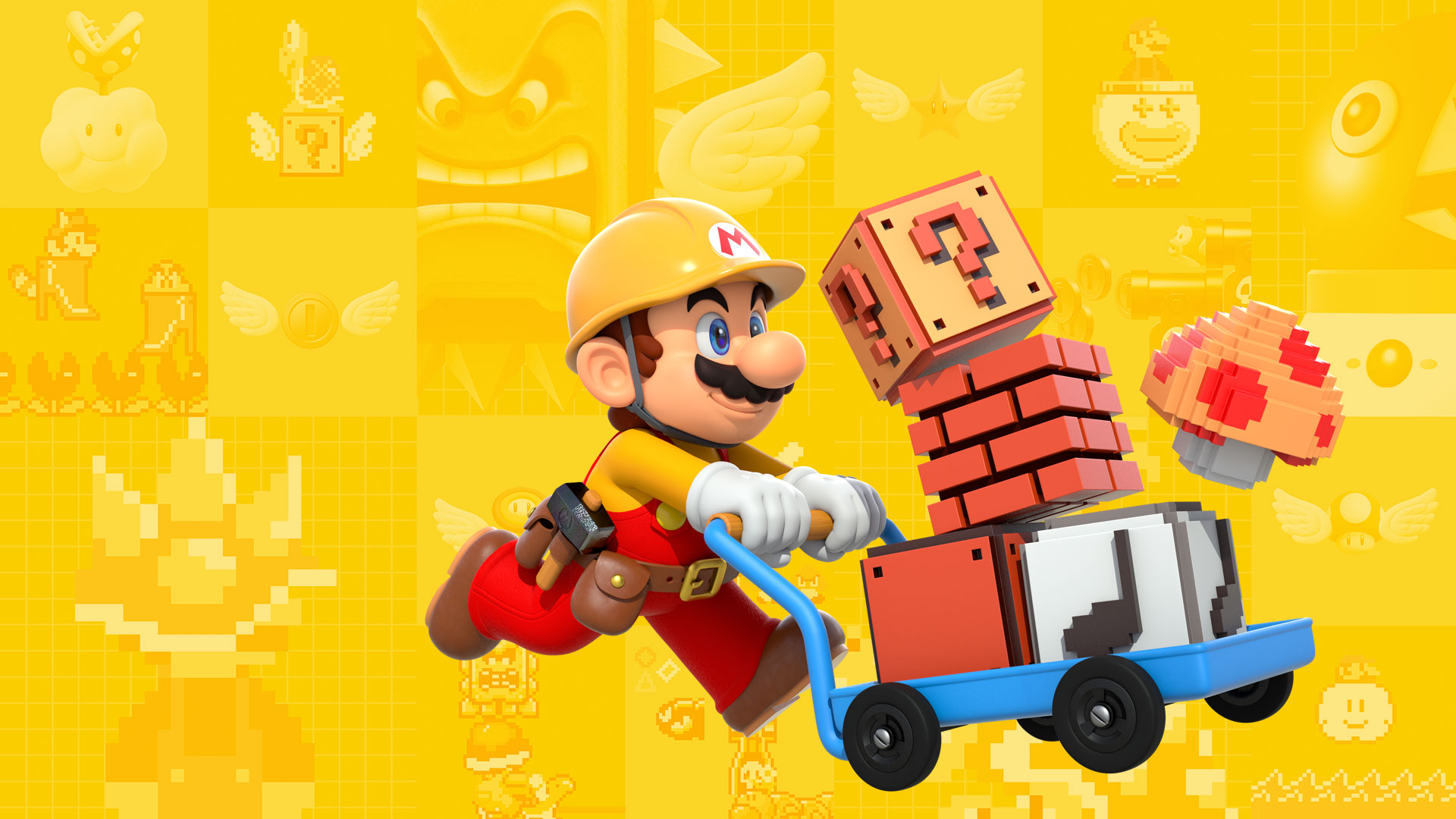 Super Mario Maker - HD Wallpaper 