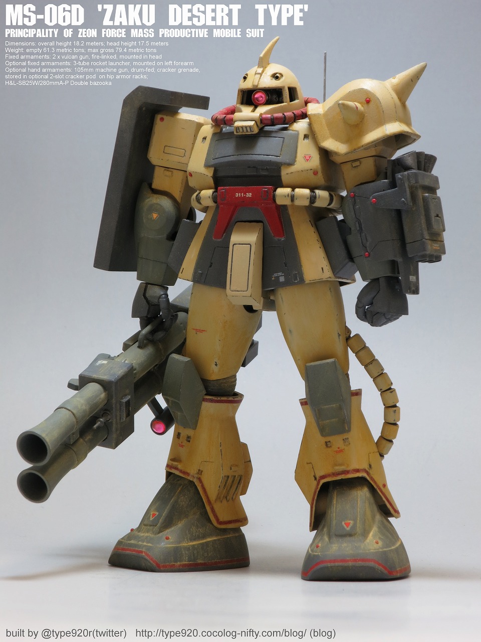 Zaku Desert Type - HD Wallpaper 