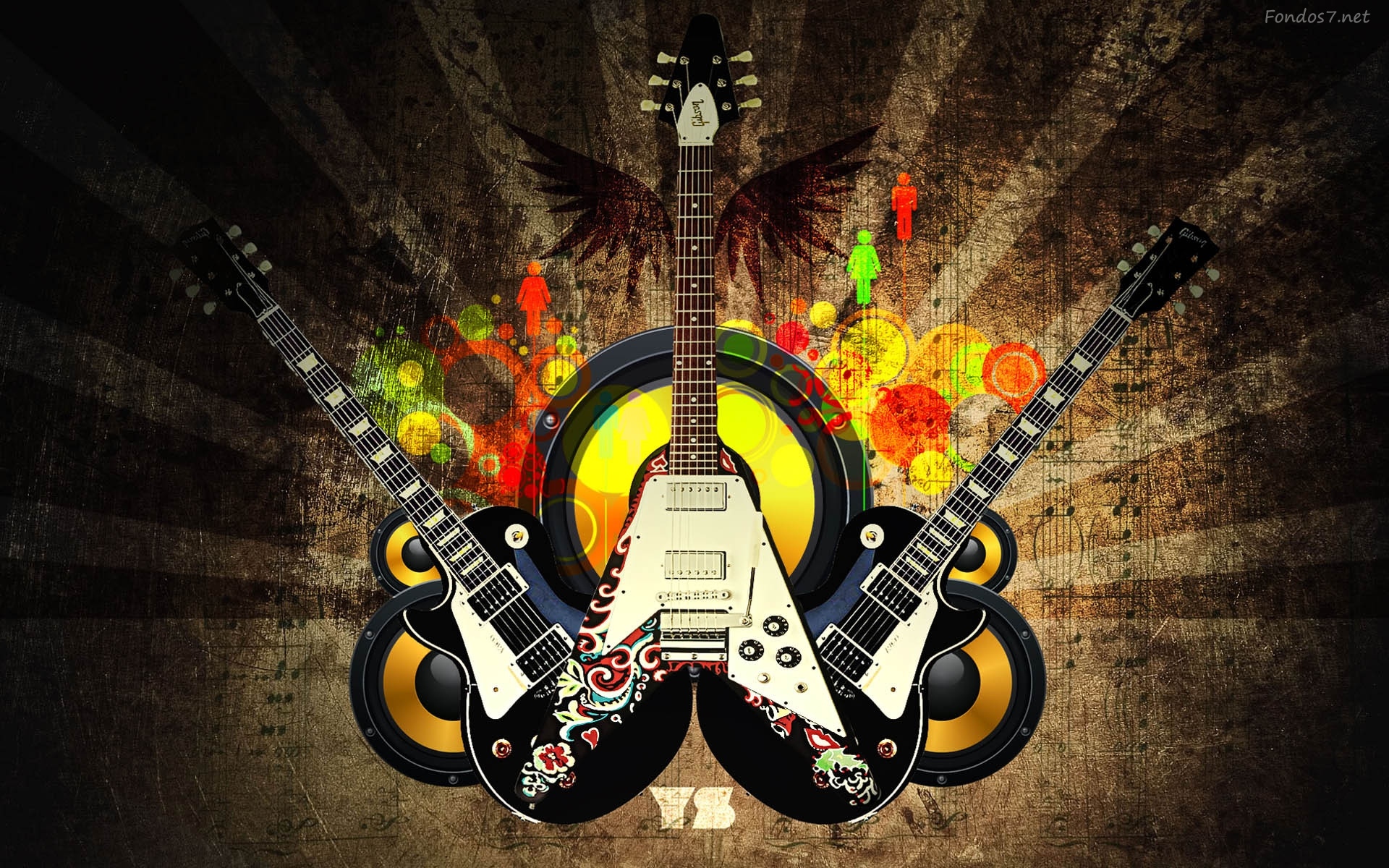 Abstract Guitar Wallpapers Hd - HD Wallpaper 