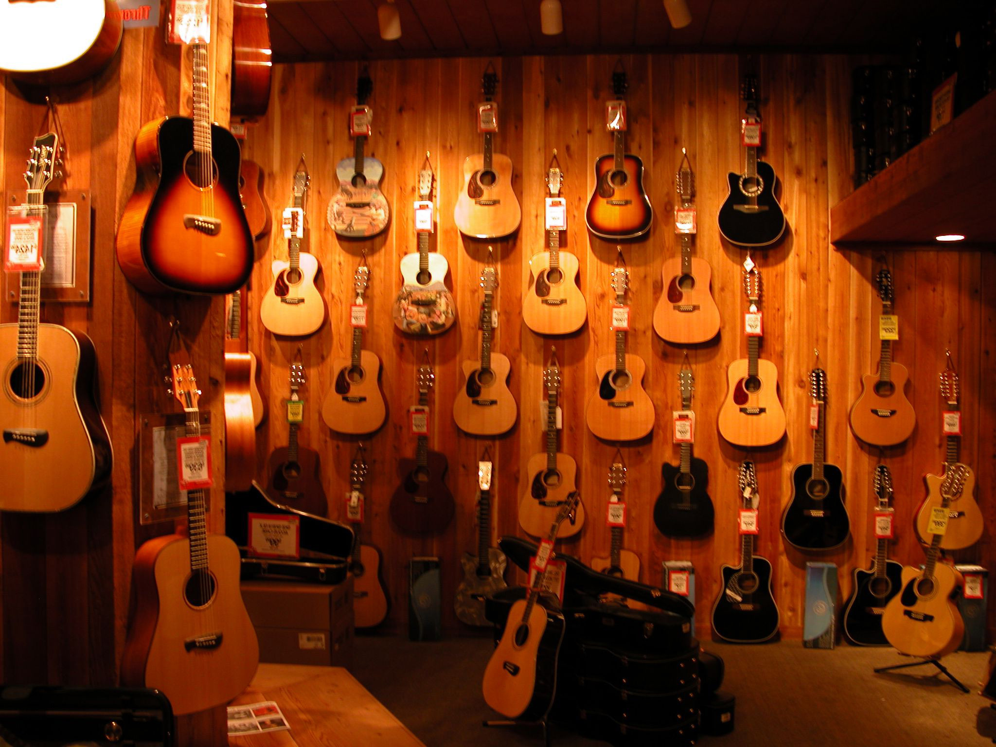 Acoustic Guitar Wallpapers - Background Guitar Store Hd - HD Wallpaper 