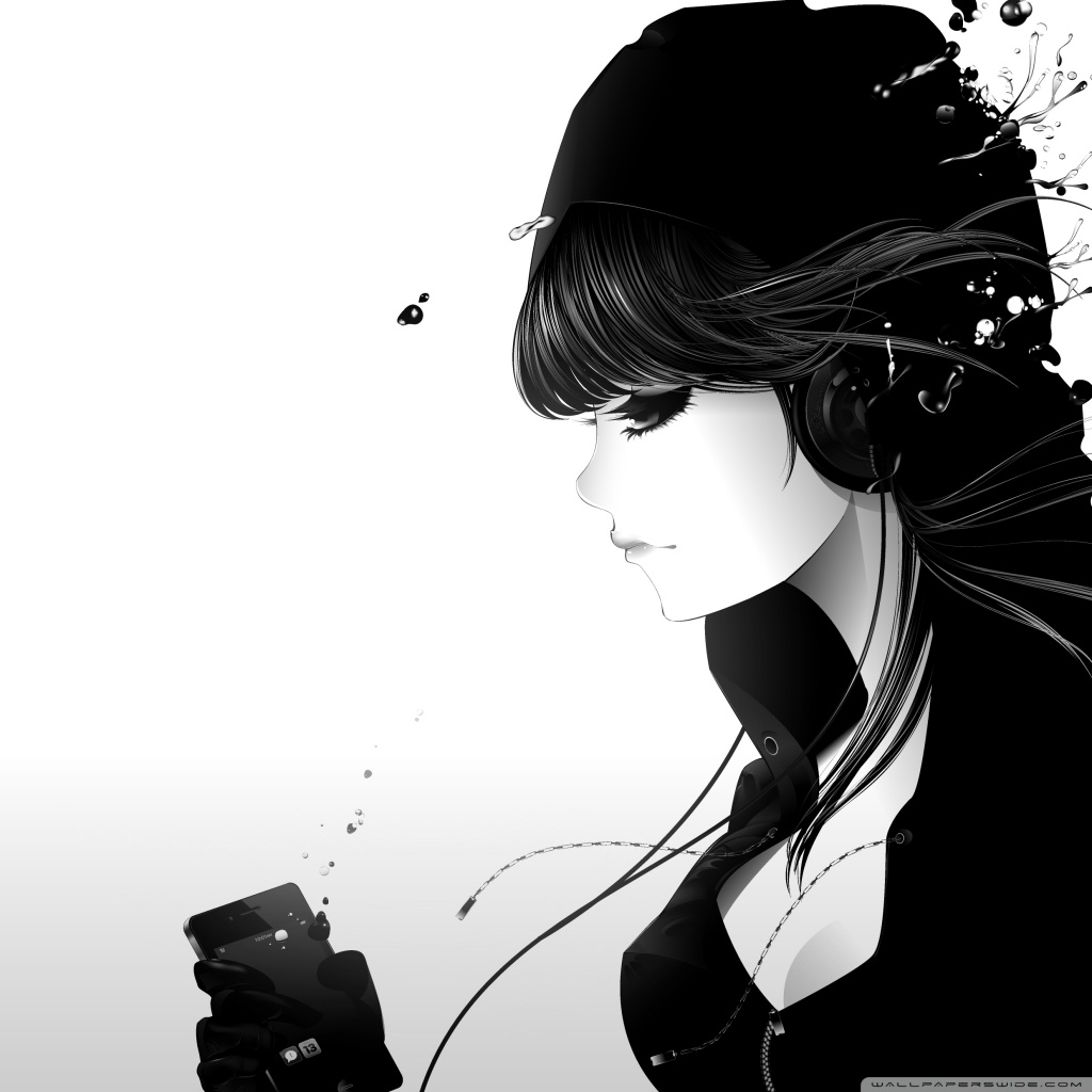 Art Black And White Women - HD Wallpaper 