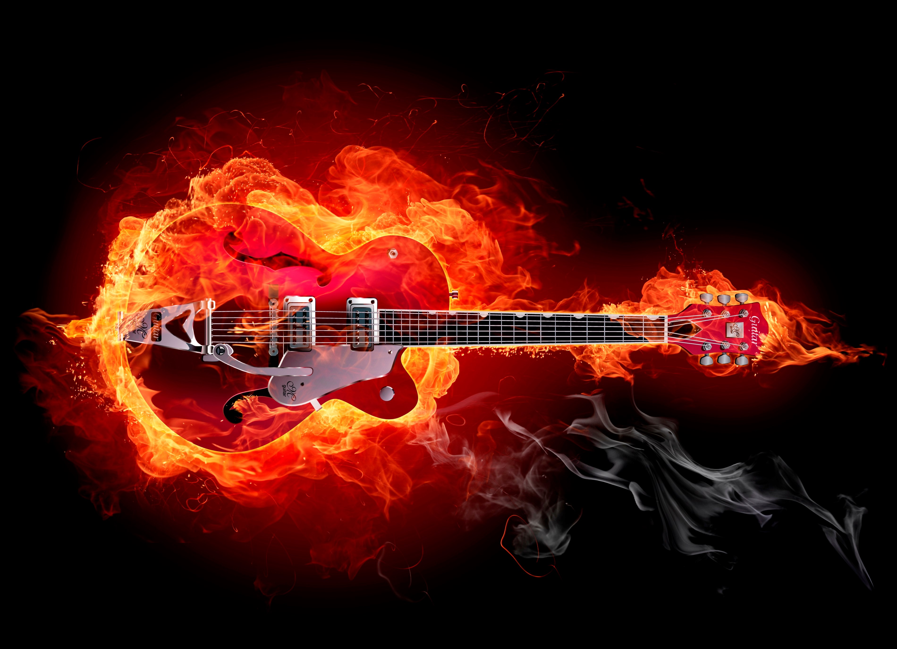 Guitar Burning 3800x2750 Wallpaper teahub.io