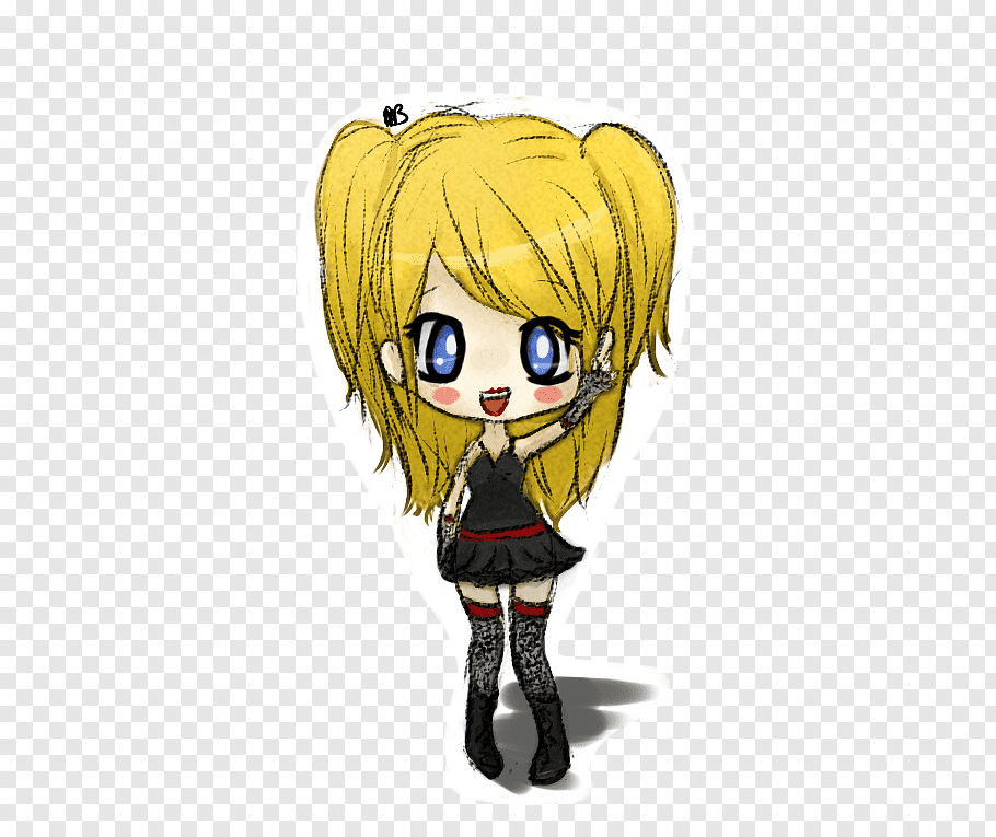 Misa Amane Light Yagami Death Note Chibi Mangaka, Chibi - Death Note Misa Chibi - HD Wallpaper 