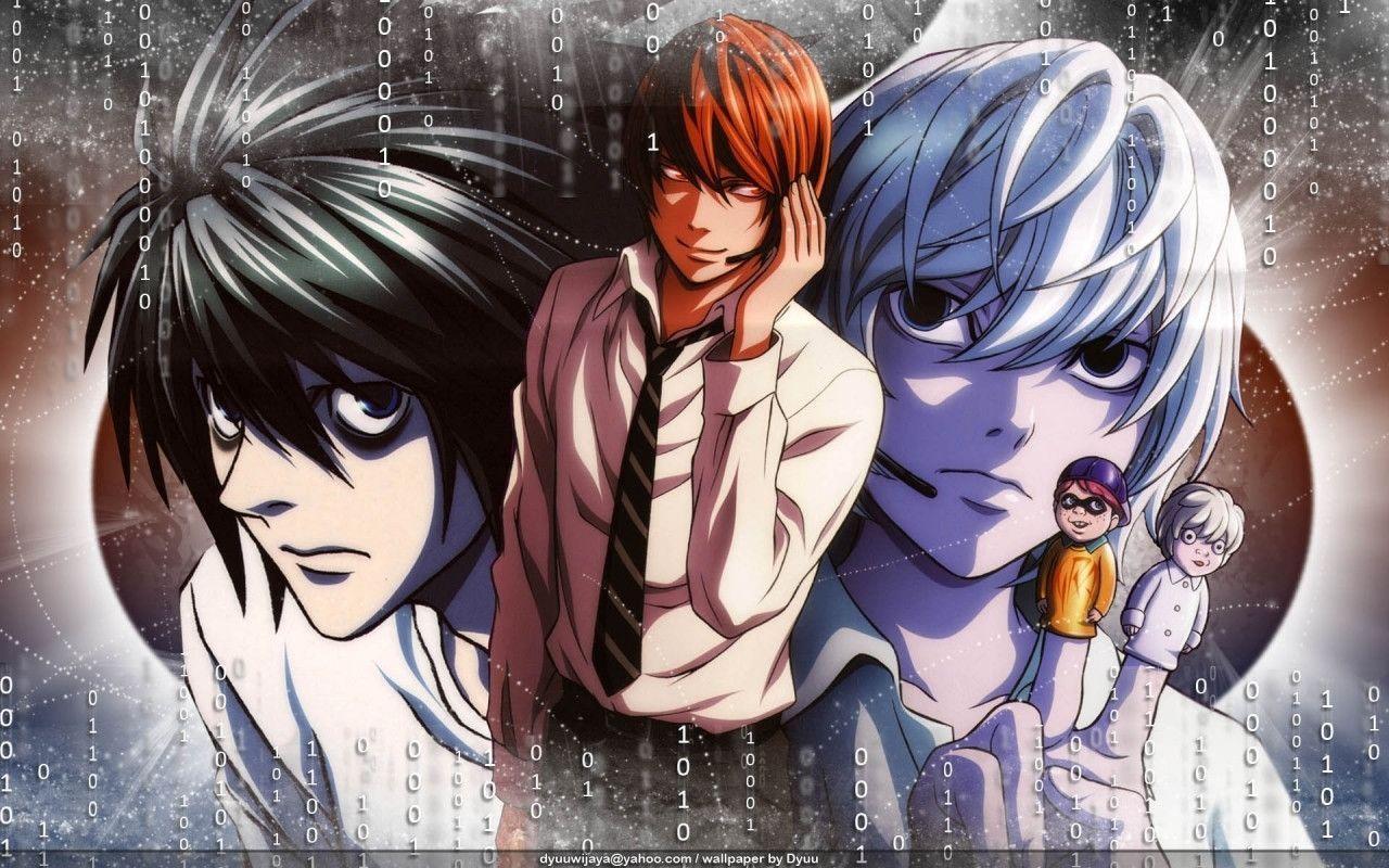 Death Note Wallpaper High Resolution For Free Wallpaper - Death Note Light And Near - HD Wallpaper 
