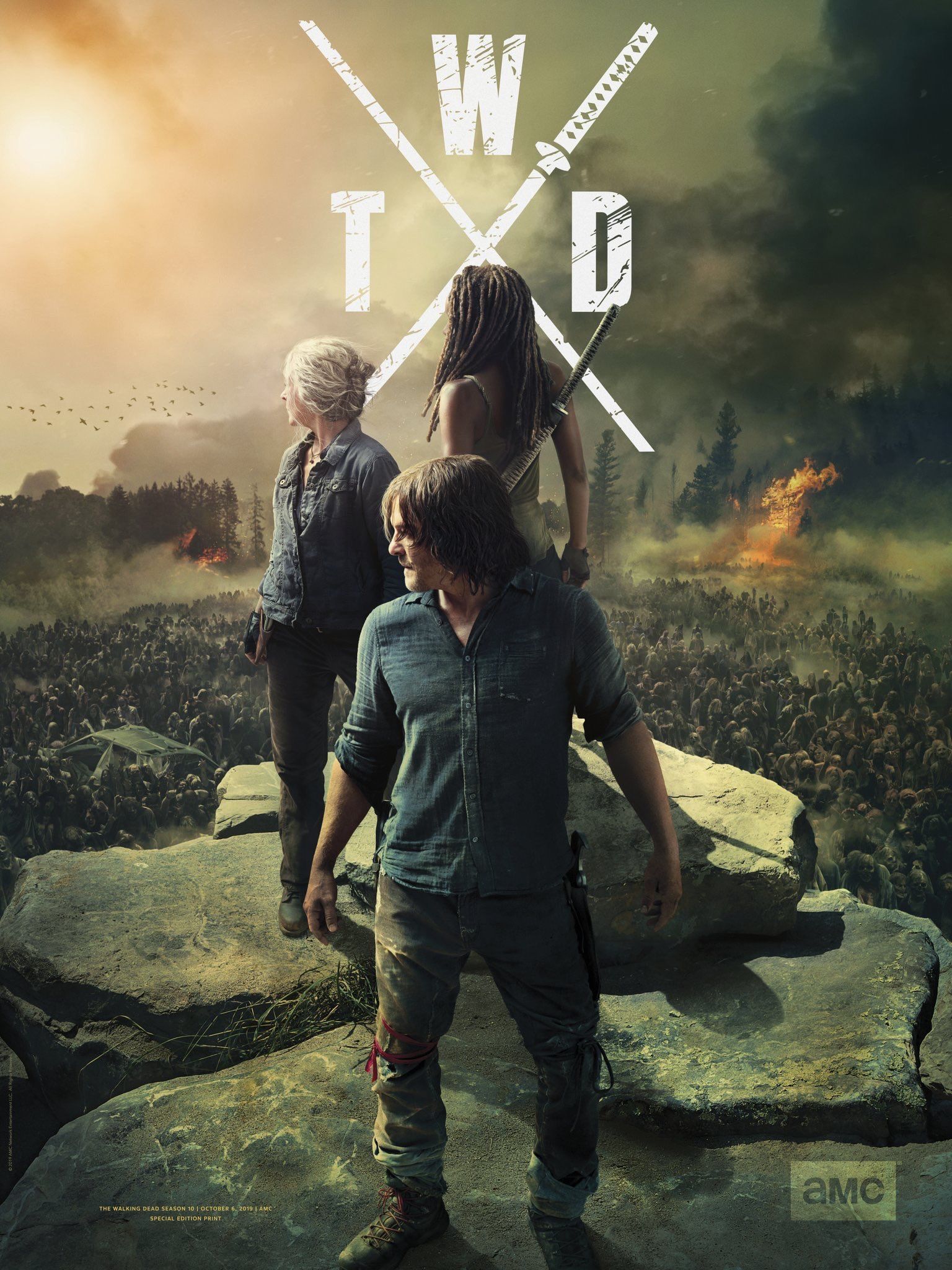 Walking Dead Season 10 Poster - HD Wallpaper 