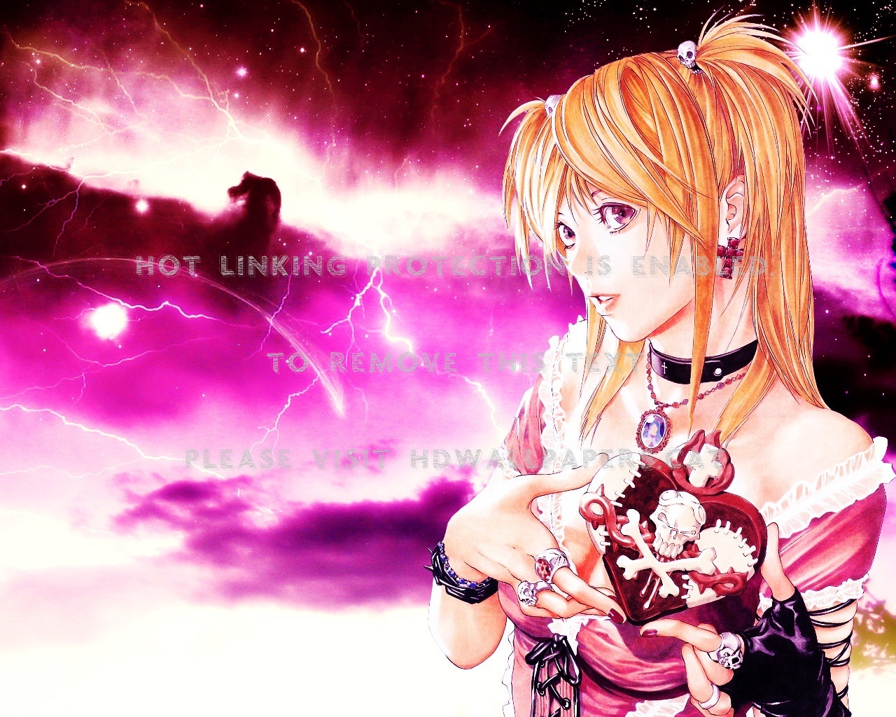 Death Note Misa Heart Amane Anime - Death Note Misa Amane Manga - HD Wallpaper 