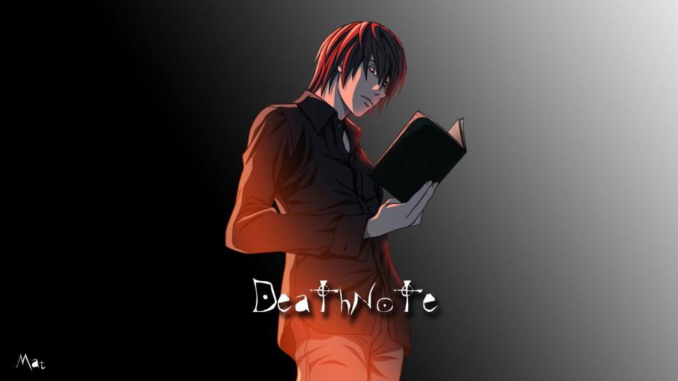 Death Note, Man, Simple Background, Note Wallpaper,death - HD Wallpaper 