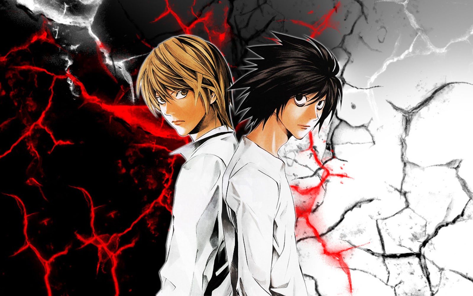 Death Note Light Et L - HD Wallpaper 