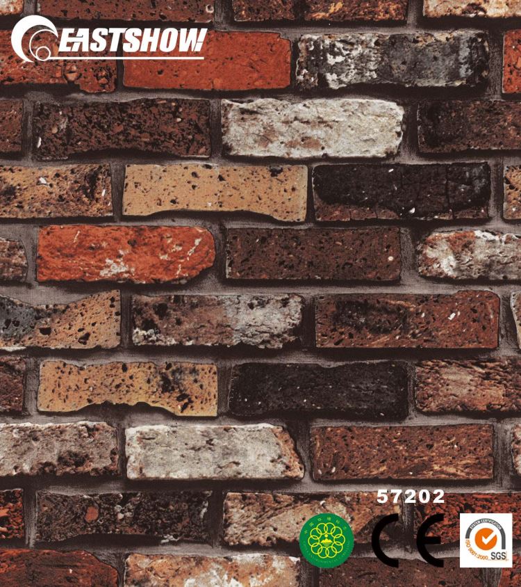 3d Brick Pattern Wallpaper For Home - Vinyle Brique - HD Wallpaper 