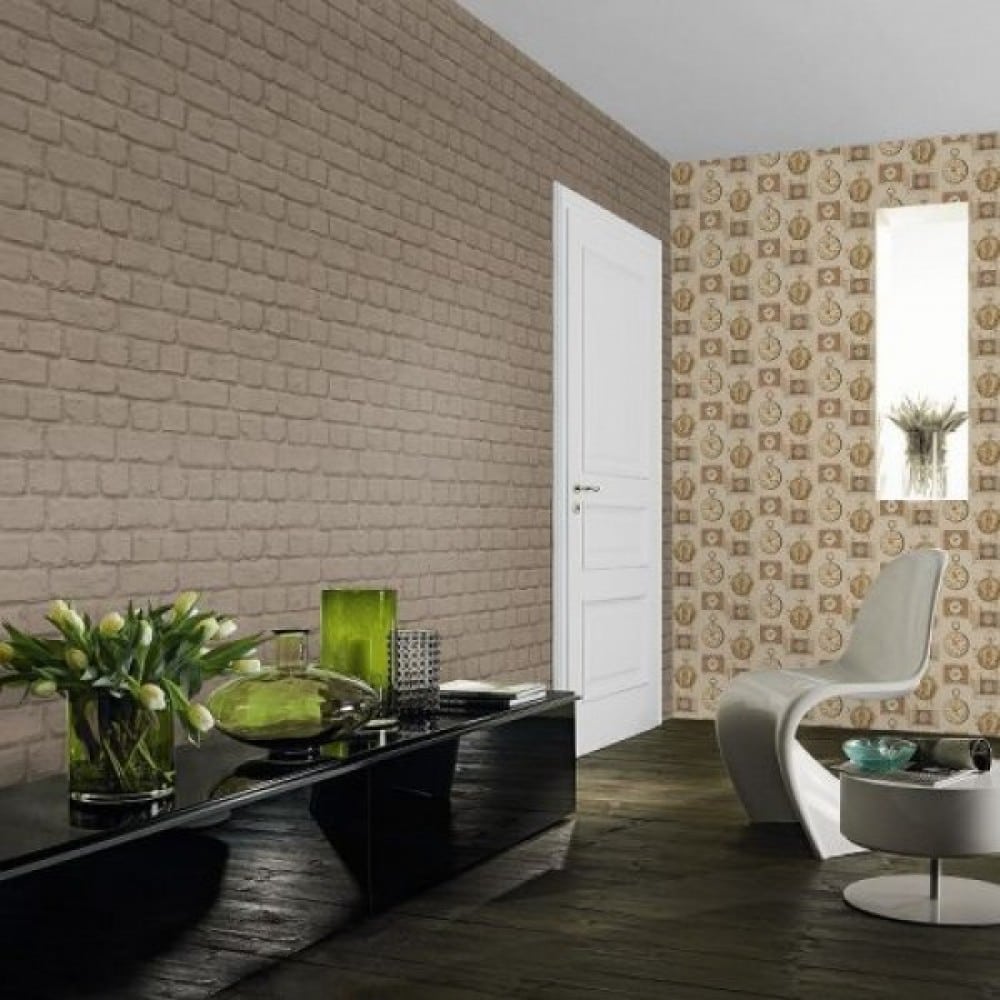 Rasch Sandstone Aqua Relief Wallpaper - Rasch African Queen Ii 473407 - HD Wallpaper 