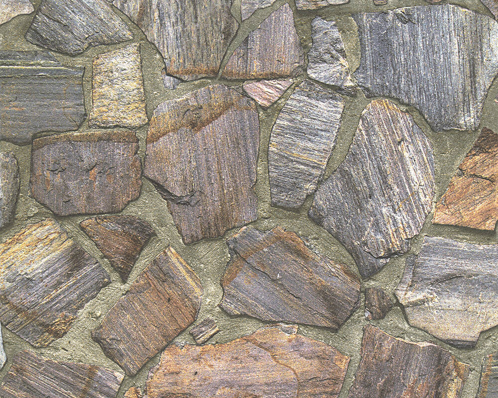 Création Wallpaper Stone, Brown, Grey - Tapety Kameny - HD Wallpaper 