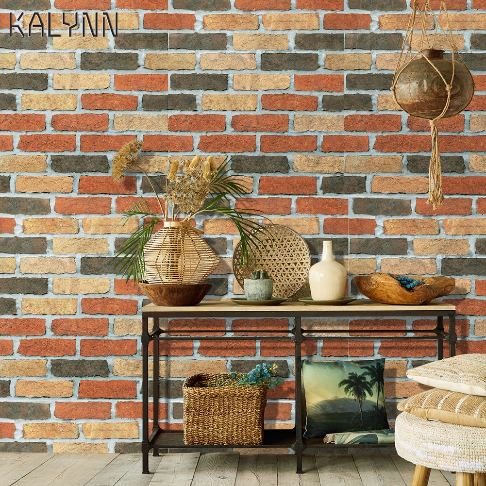 Brick Peel Stick Wallpaper 3d Adhesive Wallpaper Faux - Wallpaper - HD Wallpaper 