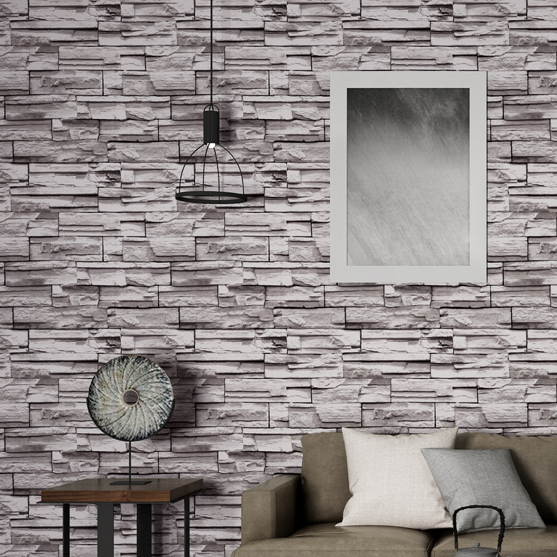 3d Brick Stone Wallpaper Pvc Waterproof Vintage Stone - Tuğla Duvar Kağıdı Modelleri - HD Wallpaper 