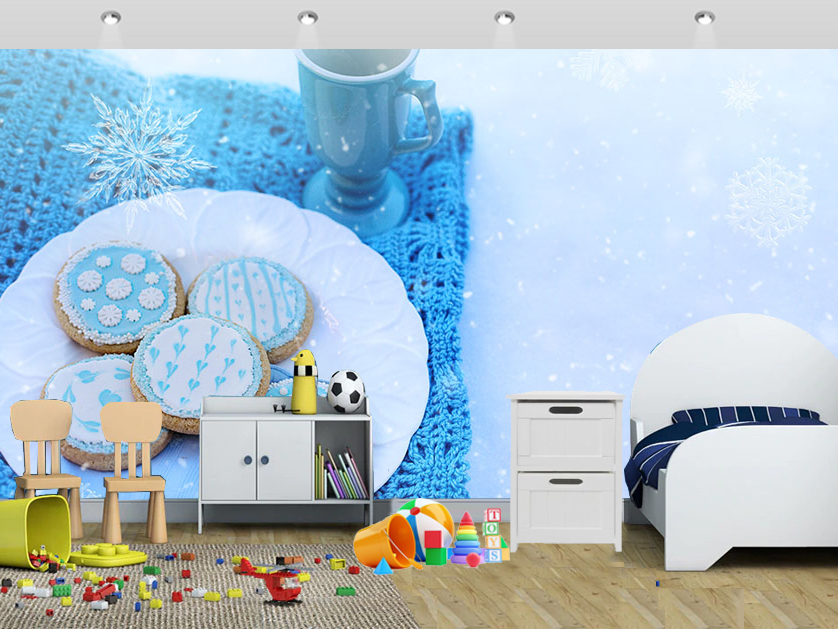 Jingle Bell Wall Murals Free Customised Snow Effect - Office Wallpaper Design School - HD Wallpaper 