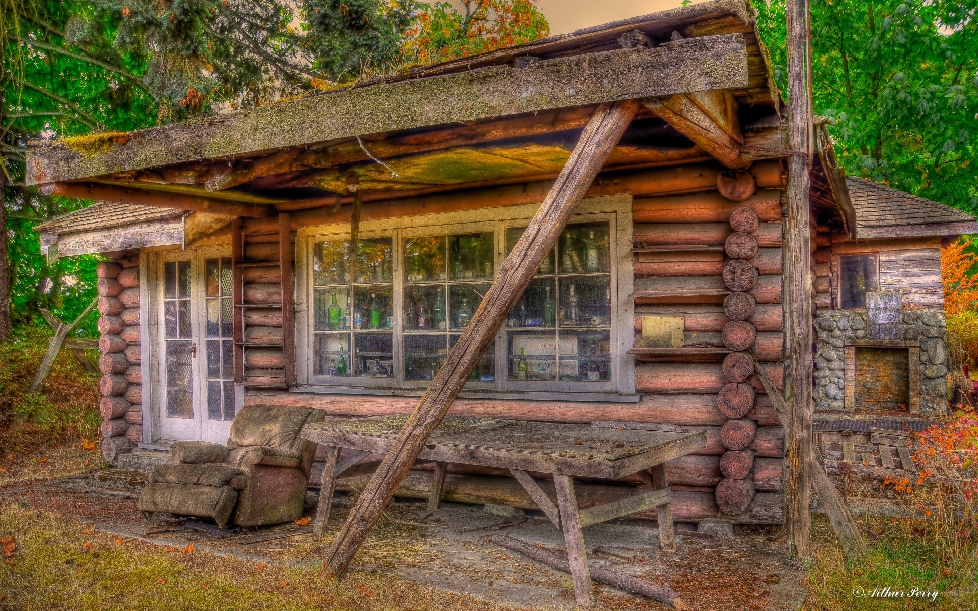 Vintage Wood Wooden House Rustic Cabin Old Abandoned - HD Wallpaper 