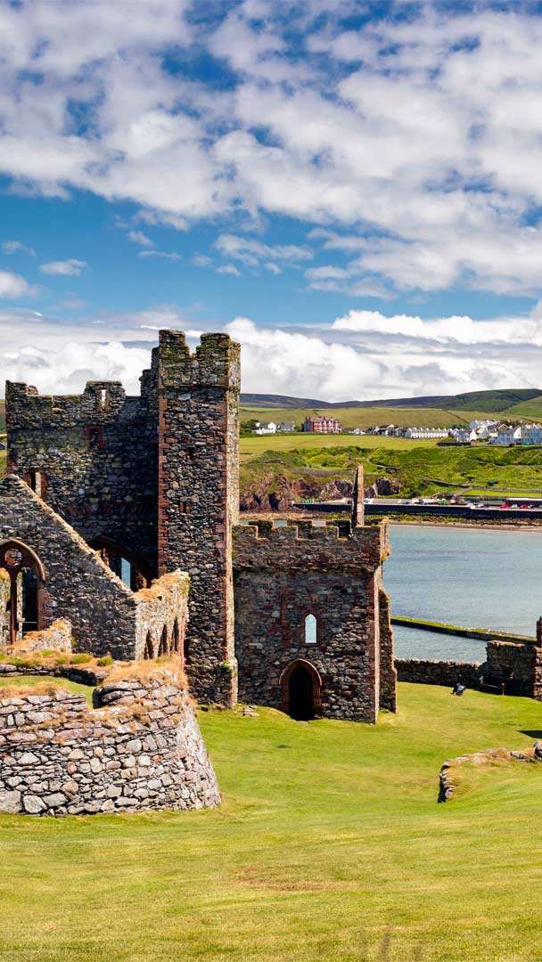 Peel Castle On St Patrick's Isle Isle - HD Wallpaper 