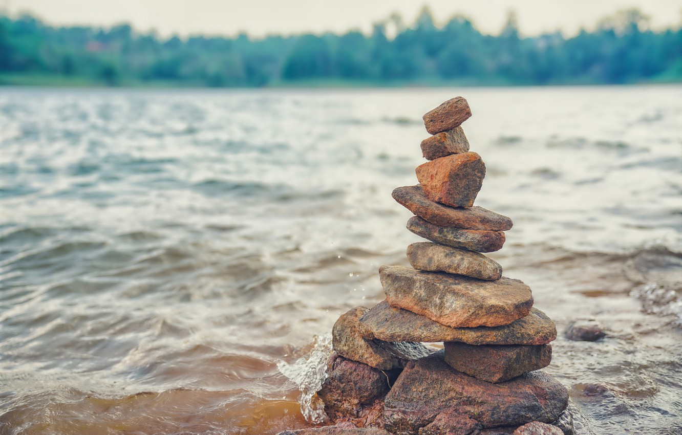 Photo Wallpaper Sea, Beach, Summer, Pebbles, Stones, - Sea - HD Wallpaper 