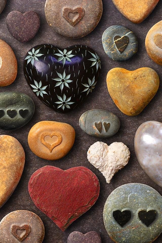 Heart Stones - HD Wallpaper 