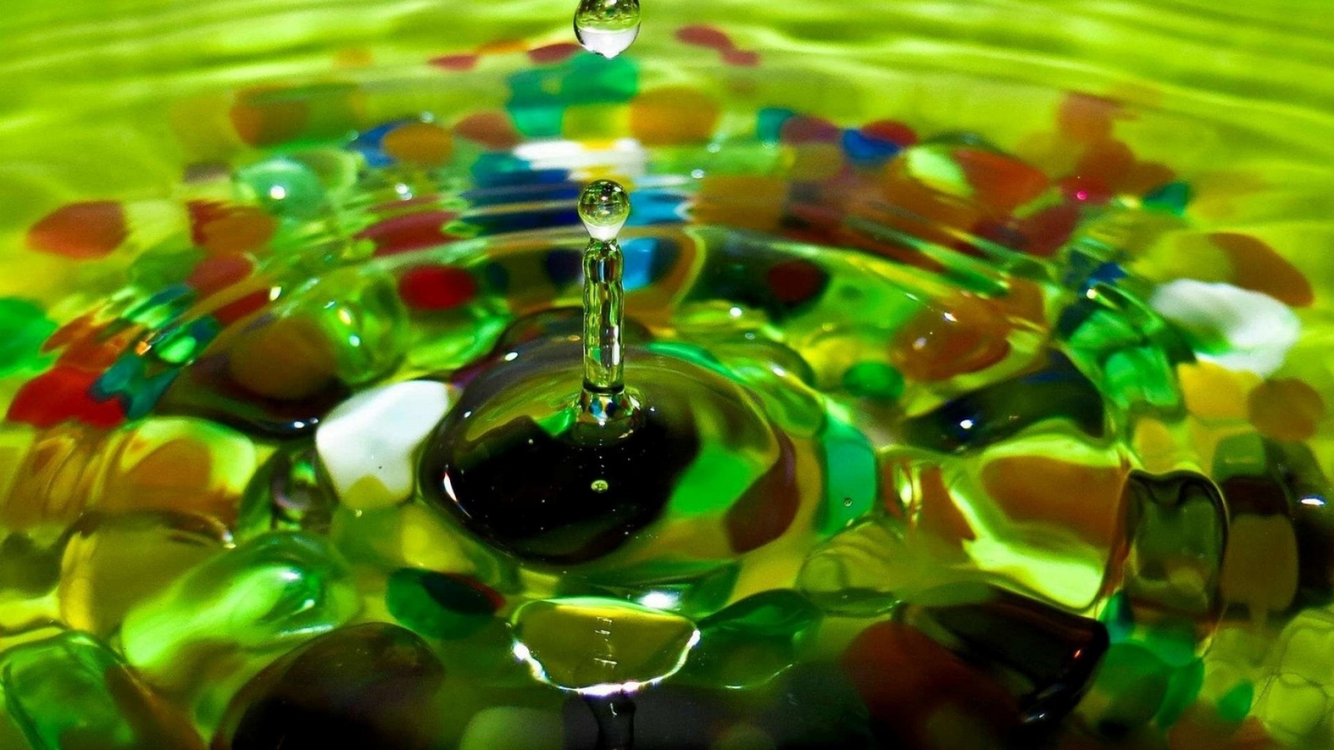 Water, Drop, Color - Colourful Stones In Hd - HD Wallpaper 