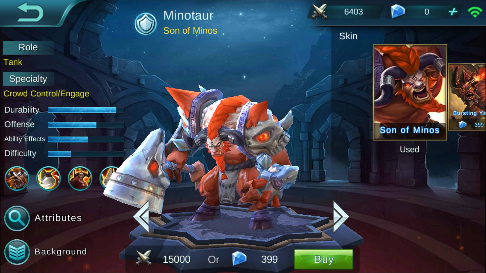 Minotaur Build Guide - Tank Heroes Mobile Legends - HD Wallpaper 
