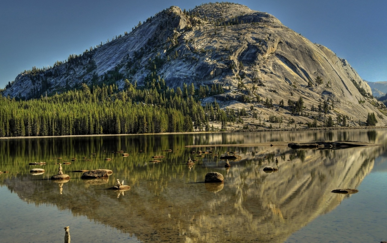 Mountain Forest Sky Sea Stones Wallpapers - Yosemite National Park - HD Wallpaper 