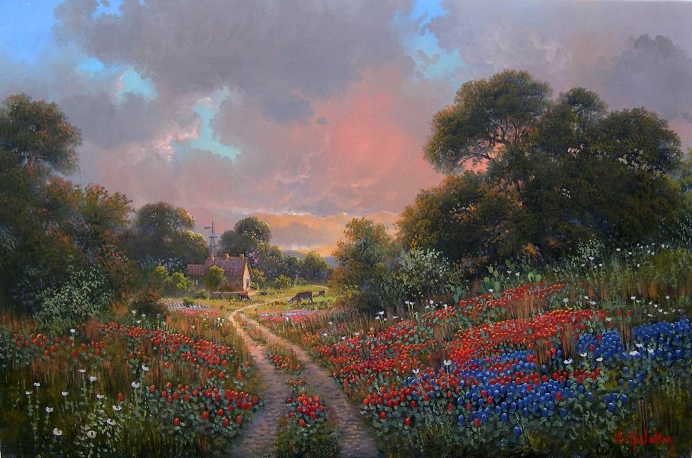 Hill Spring Glory - HD Wallpaper 