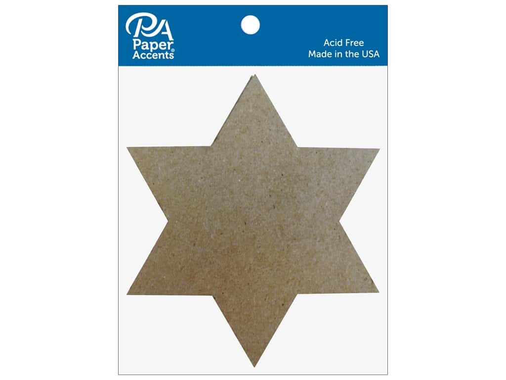 Paper Accents Chipboard Shape Star Of David 8 Pc - Star Of David Paper Punch - HD Wallpaper 