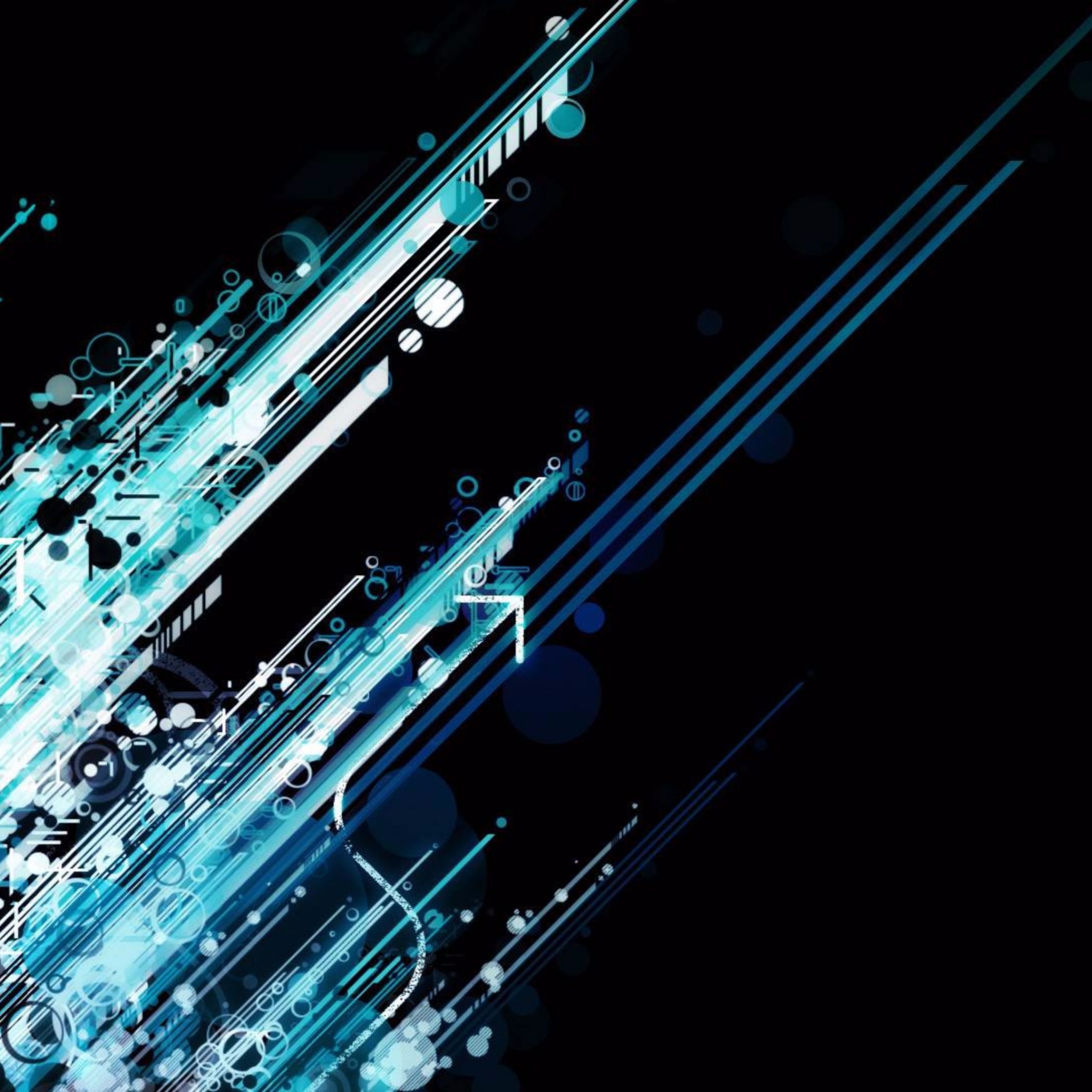 2048x2048, Related To Digital Blue Abstract 4k Wallpaper - Wallpaper - HD Wallpaper 