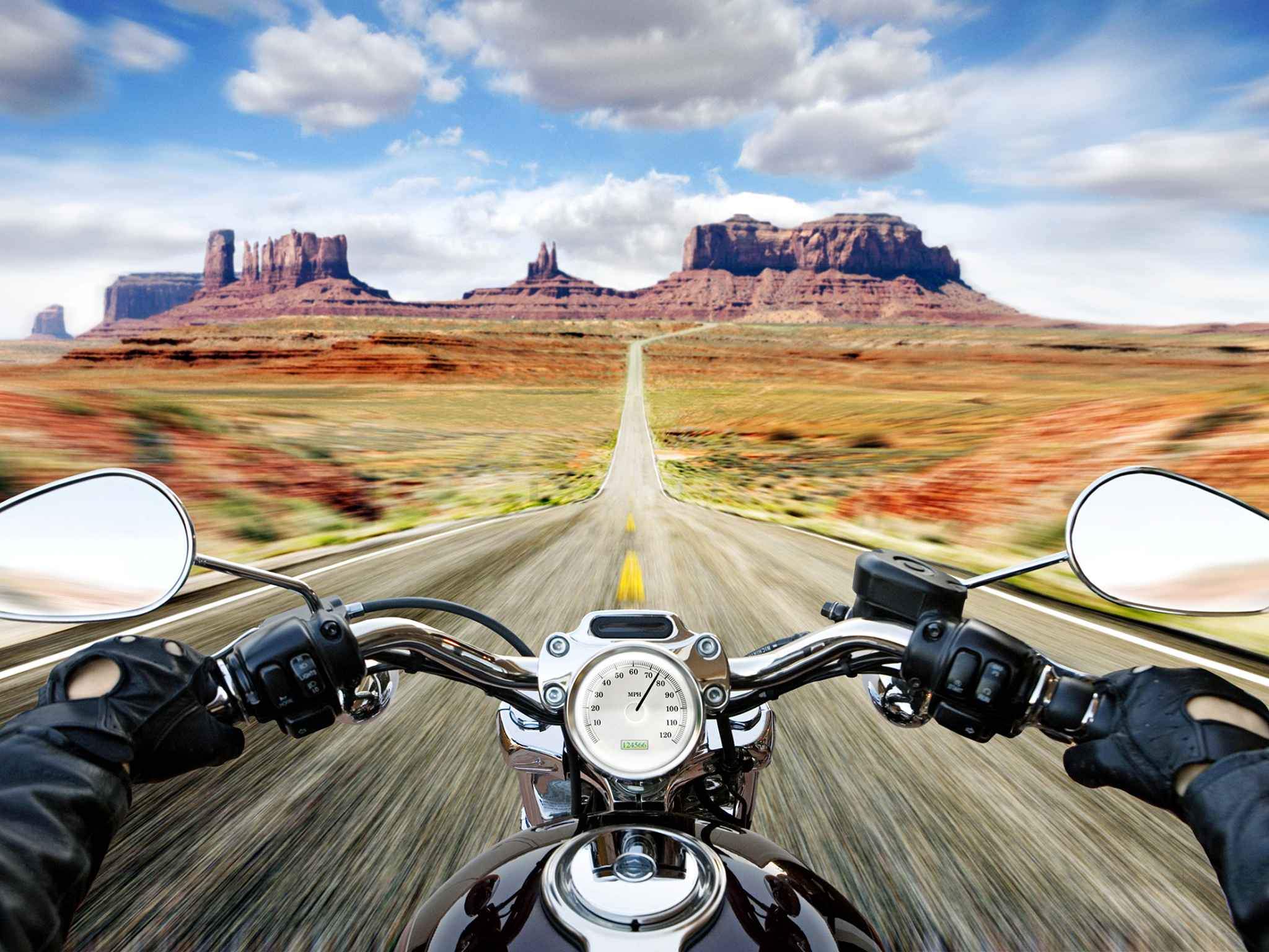 Motorcycle Road - HD Wallpaper 