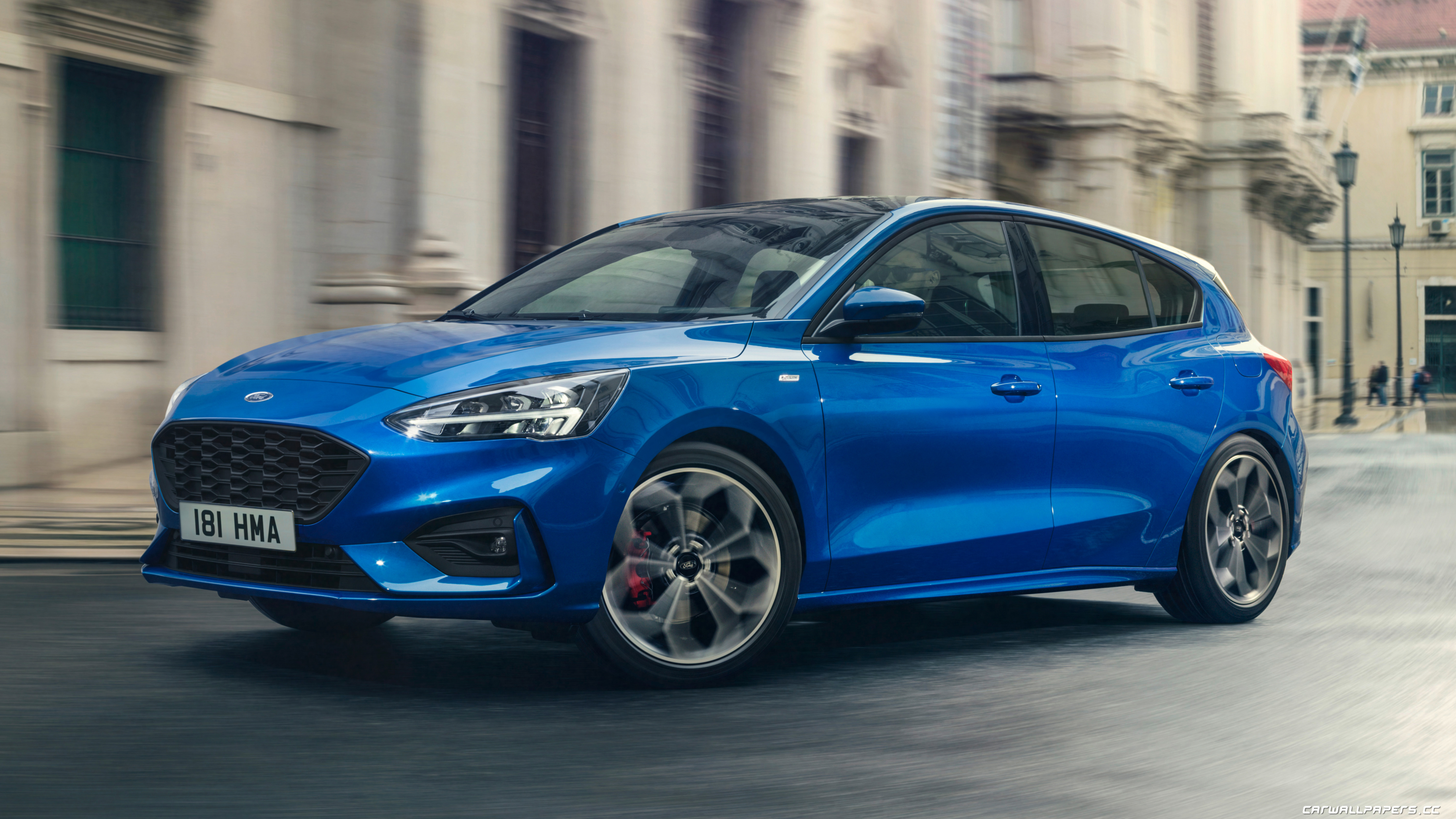 Ford Focus 2018 Blue - HD Wallpaper 